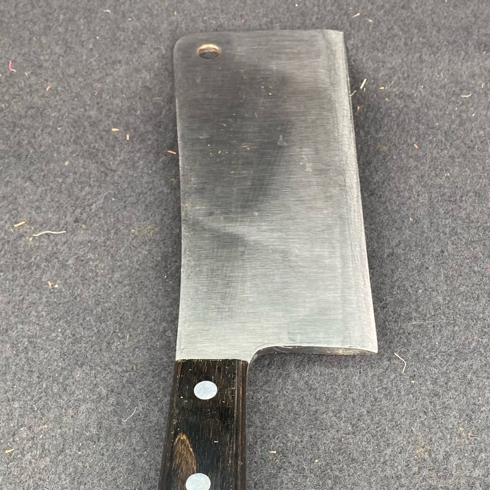 1980s 8” Zwilling JA HENCKELS Cleaver Knife Vintage Rostfrei Solingen Germany